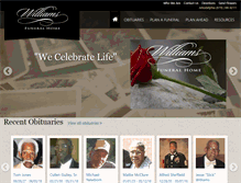 Tablet Screenshot of funeralsatwilliams.com